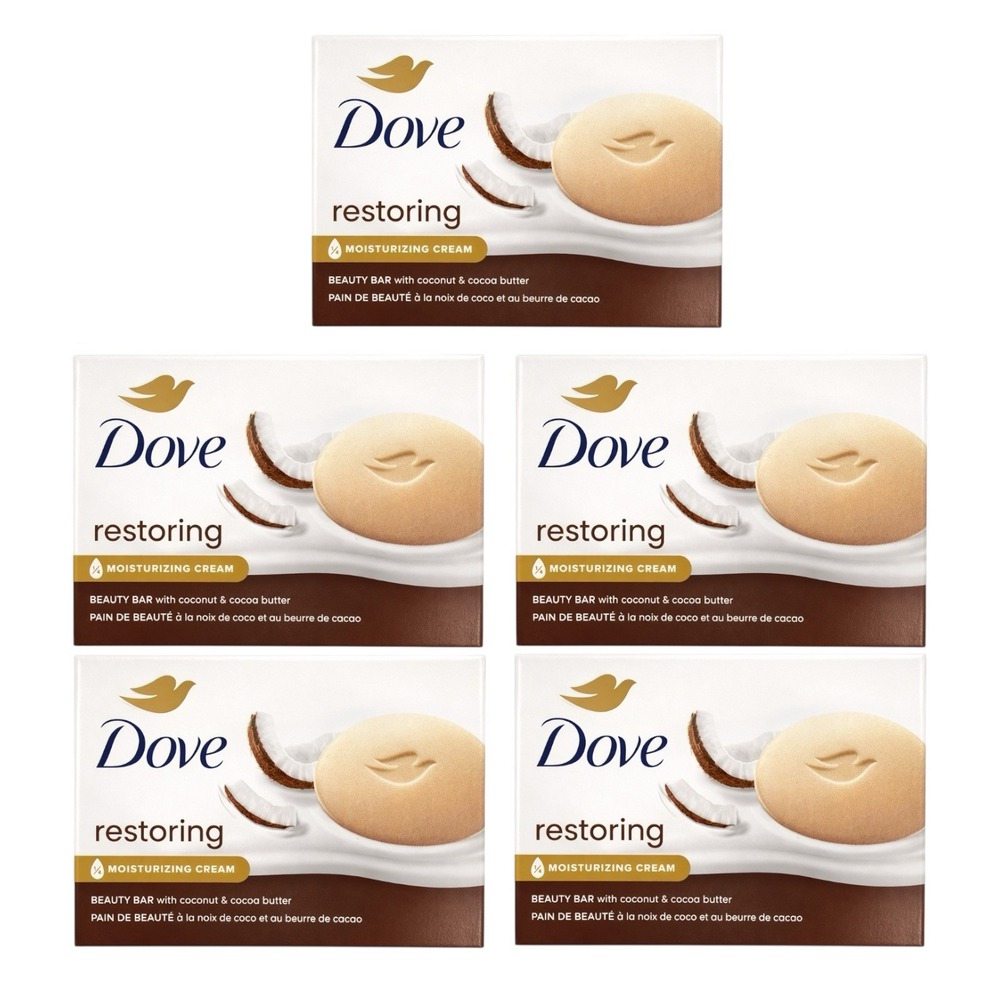 Dove‎ - Restoring Beauty Bar Soap (5 Bar Pack) - Coconut Cocoa Butter